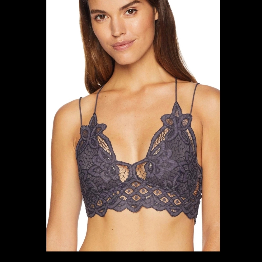 Free People Charcoal Bralette